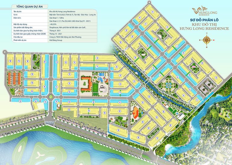 SƠ ĐỒ PHÂN LÔ HƯNG LONG RESIDENCE