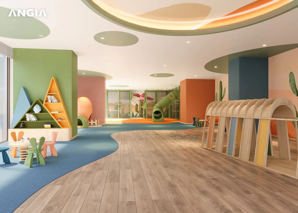 khu vui chơi trẻ em tại the gió riverside