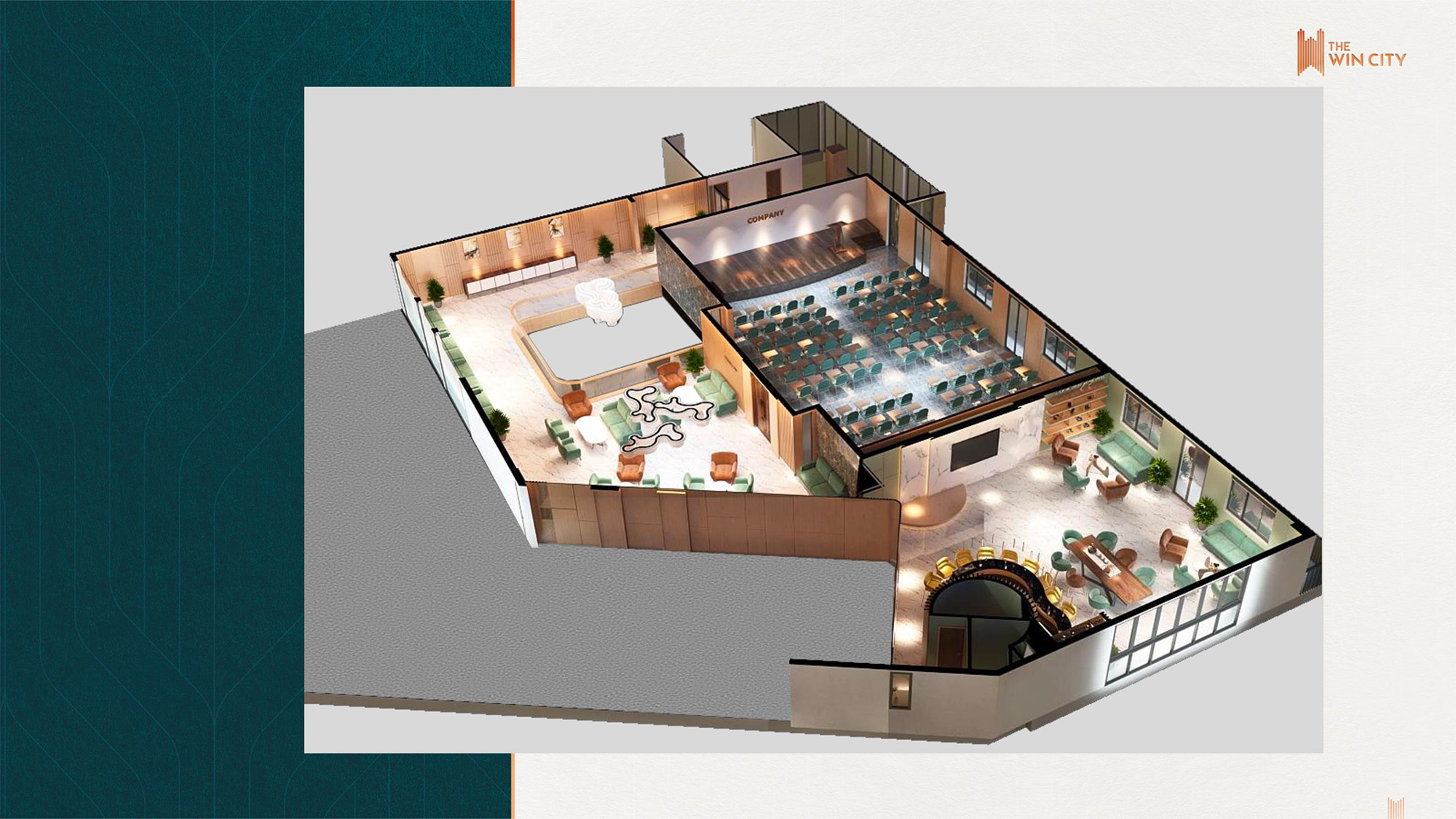 Các tòa nhà The Win City được bố trí linh hoạt theo hình chữ U