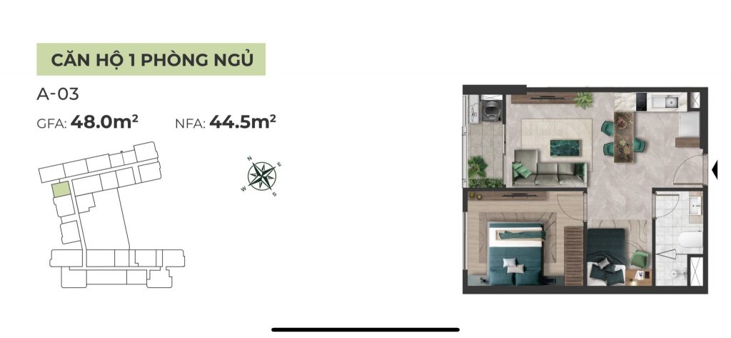 mặt bằng dự án the emerald garden view