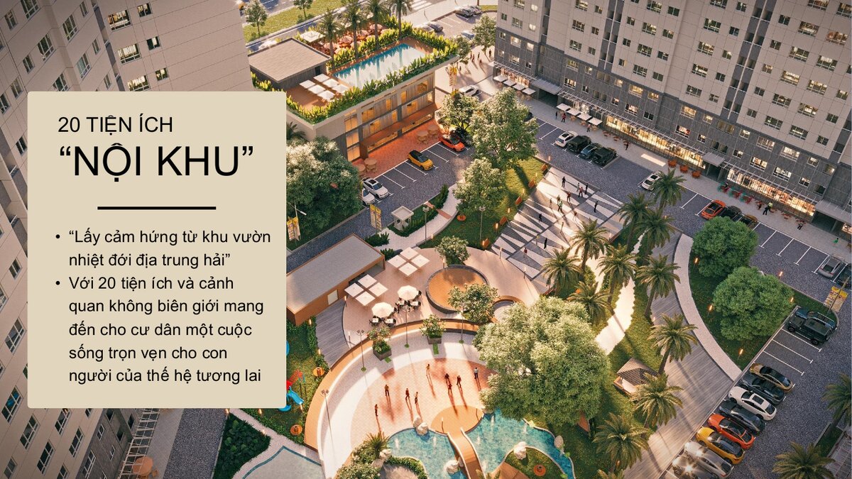 Phối cảnh 20 tiện ích nội khu tháp SOLENA căn hộ Green Town Bình Tân