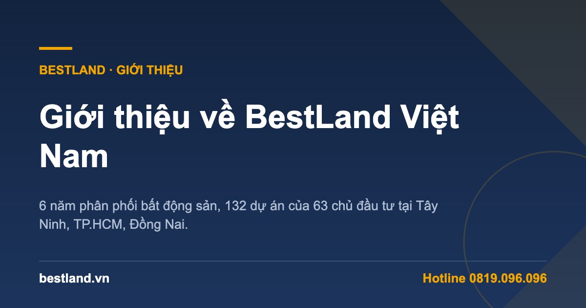 Giới thiệu về BestLand Việt Nam — đại lý phân phối bất động sản