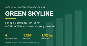 Green Skyline – căn hộ Đông Hòa, TP.HCM của TBS Land